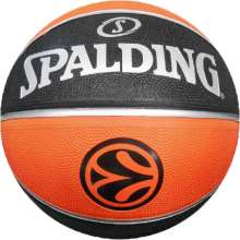 5 EuroLeague Spalding Replica TF150 Basket Arancione/Nero 